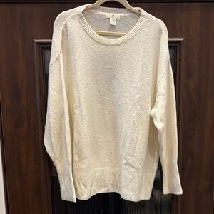 H&M White Knit Sweater